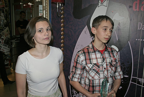Женя Староконь и его преподаватель из студии «На облачке» Юлия Крупикова