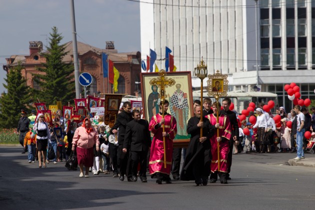 В рамках Чтений в Томске традиционно проводится крестный ход.