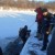 Трое рыбаков на снегоходе провалились под лед